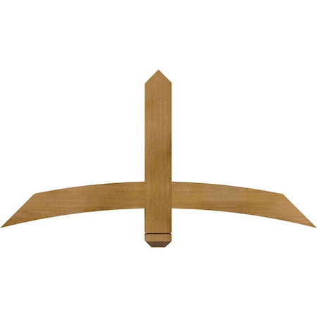 Ekena Millwork Bellingham Rough Sawn Timber Gable Bracket, Western Red Cedar, 48"W x 24"H x 4"D x 4"F, 12/12 Pitch GBW048X24X0404BEL00RWR